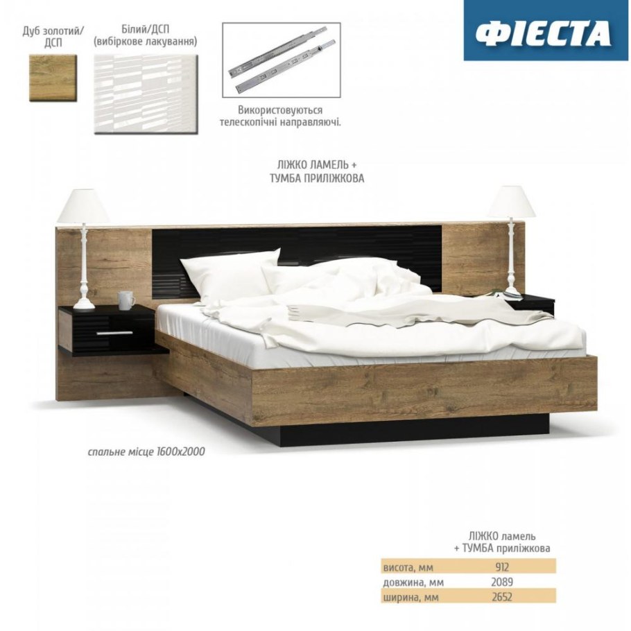 Кровать 160 см Фиеста