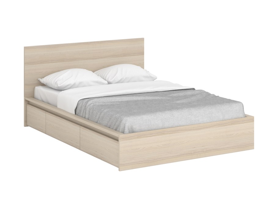 Кровать двуспальная с выдвижными ящиками