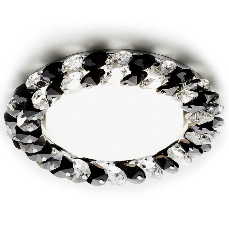 Встраиваемый светильник Ambrella Light g206 BK/Ch, хром/черный