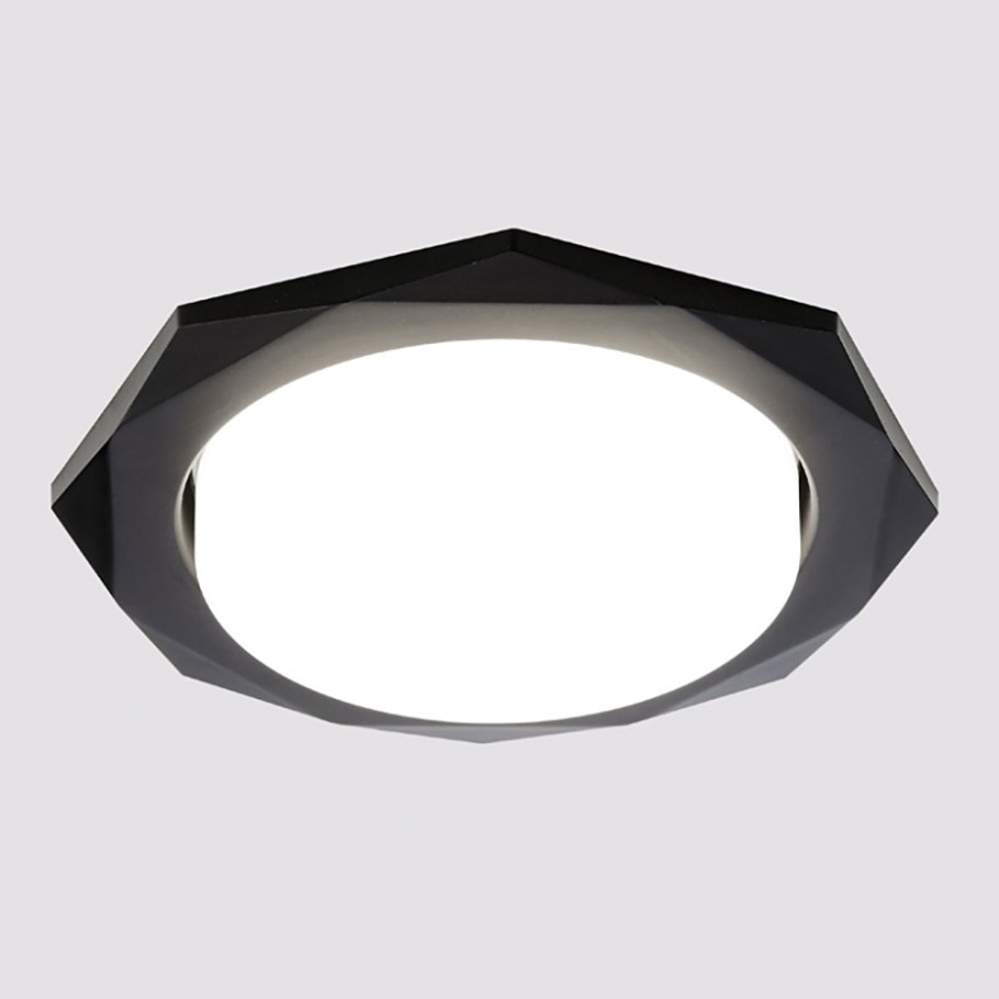 Точечный встраиваемый светильник Ambrella Light Classic g180 BK_amb