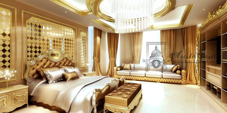 Спальни Luxury Mansion Interior com