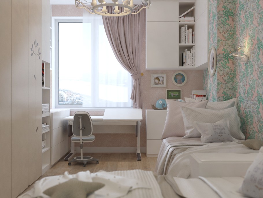 Комната для девочки в хрущевке