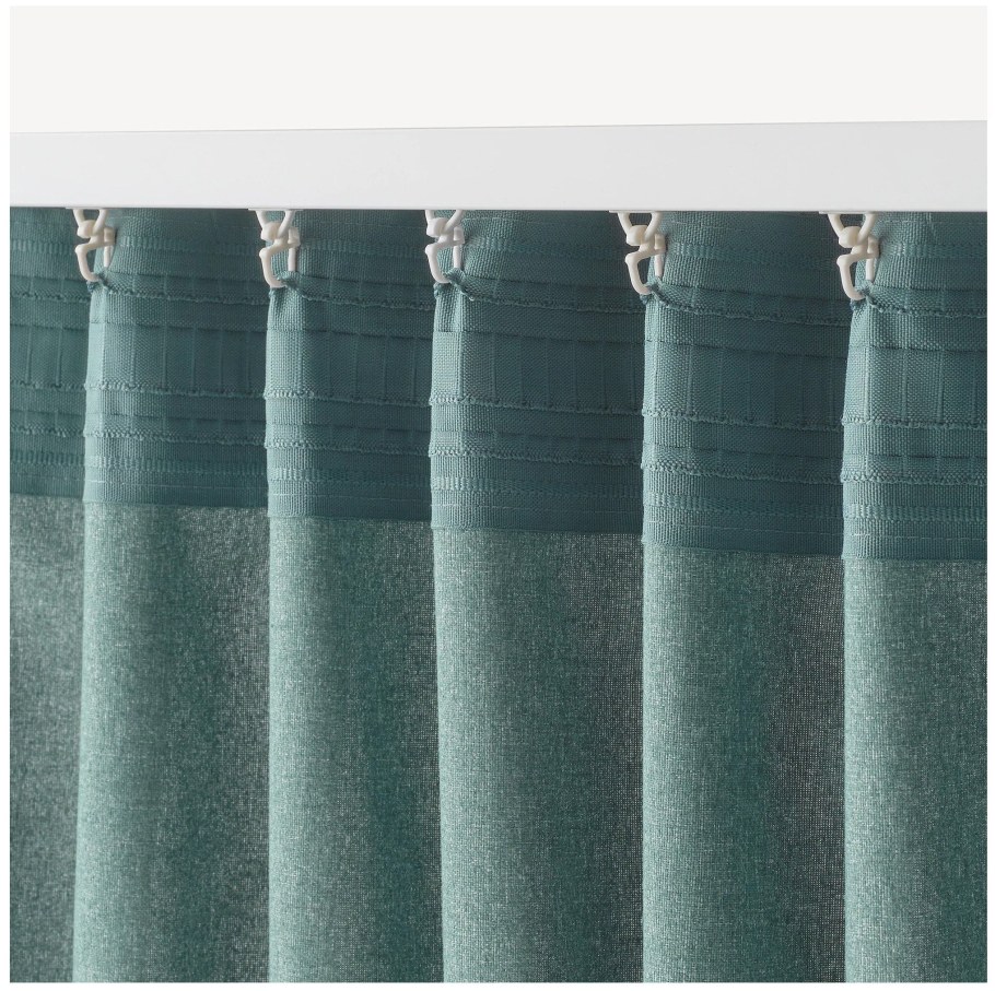 TIBAST ТИБАСТ гардины, 2 шт., зеленый145x300 см