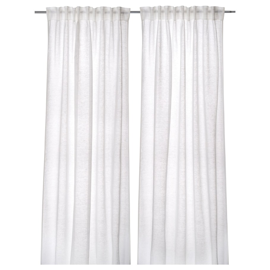 Lenakarin ленакарин гардины, 2 шт., белый145x300 см