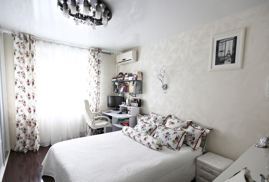 Шторы икеа в интерьере спальни