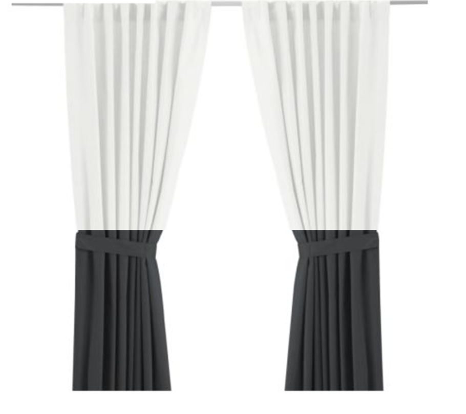 Ritva шторы икеа черные