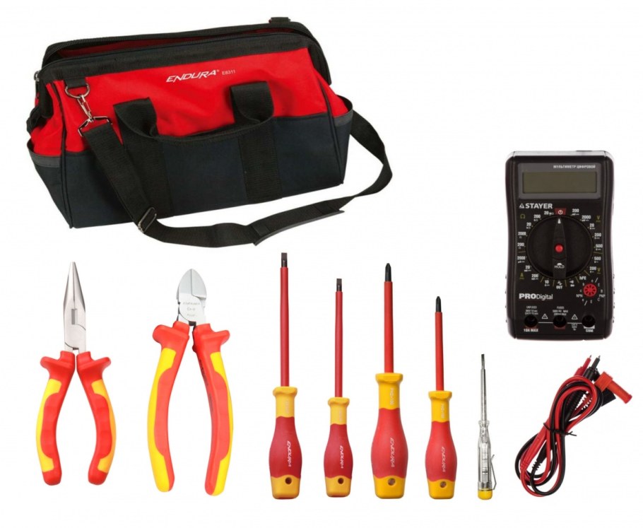 Набор отверток диэлектрических (изолированных) Endura e1175