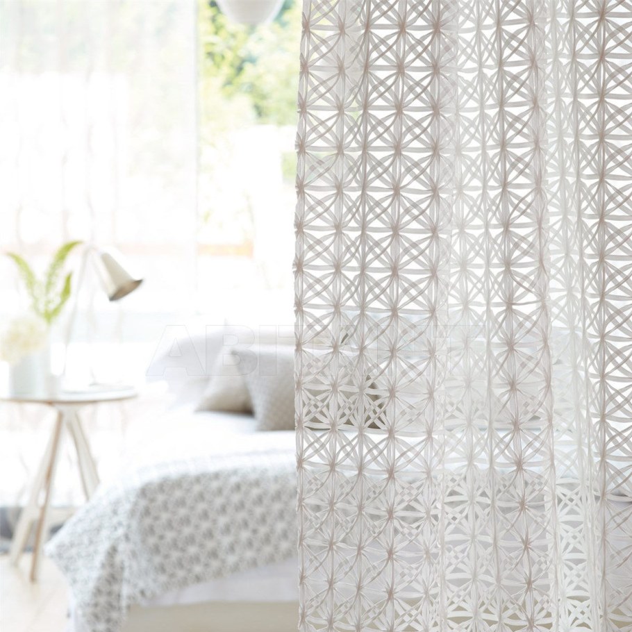 Белые ажурные занавески