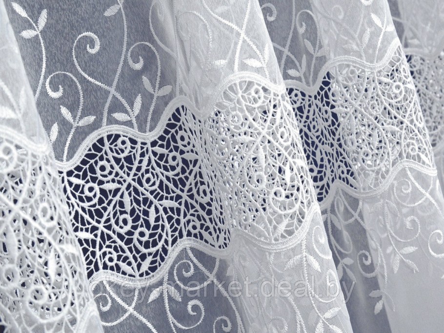 Тюль занавеска Mesh embroiddery Curtain 140*260 модель gzg134-3 Royal Union