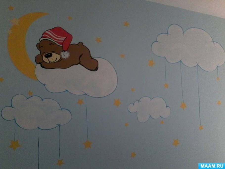 Украсить спальню в детском саду