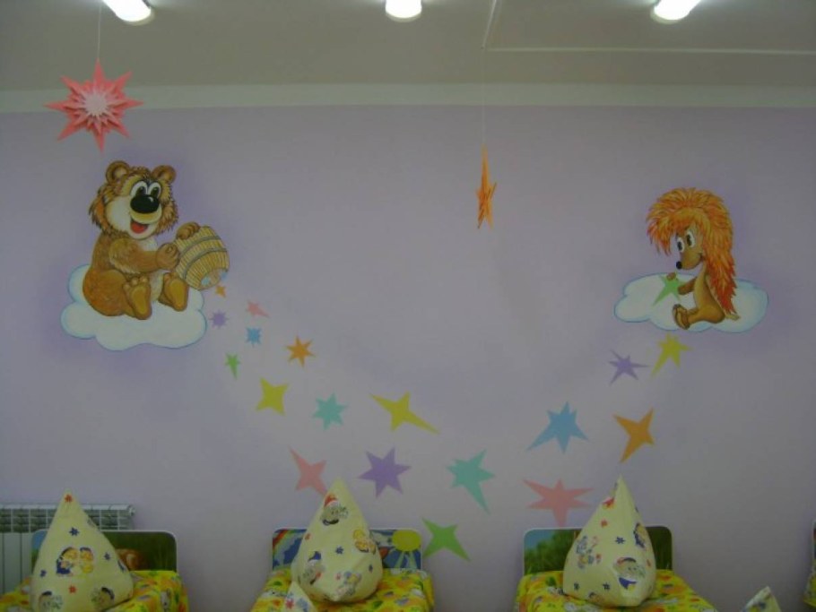 Украсить спальню в детском саду