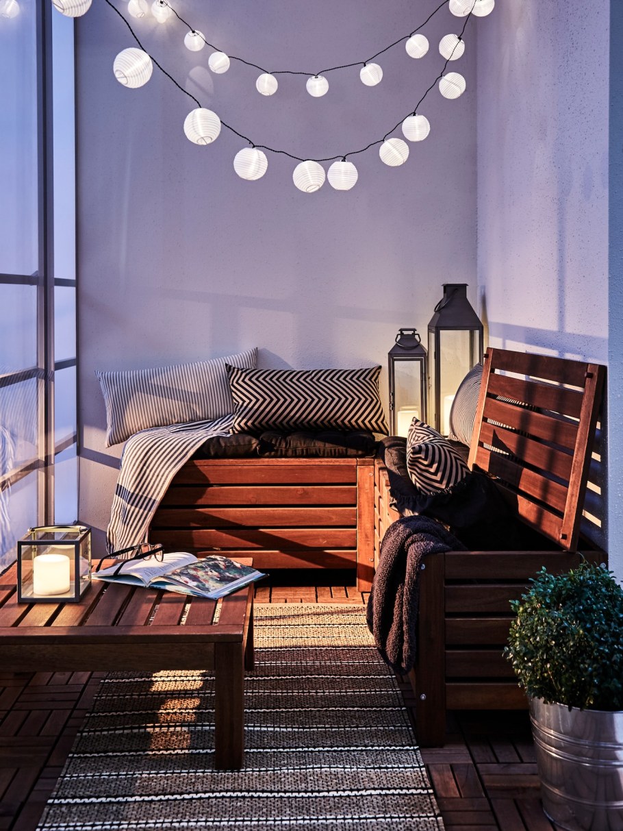 Гирлянды в интерьере