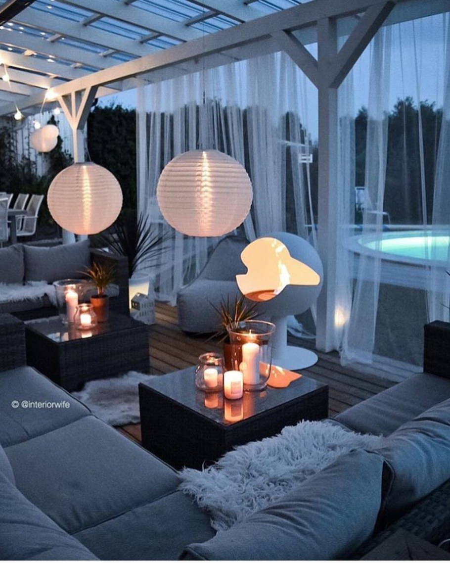 Освещение террасы