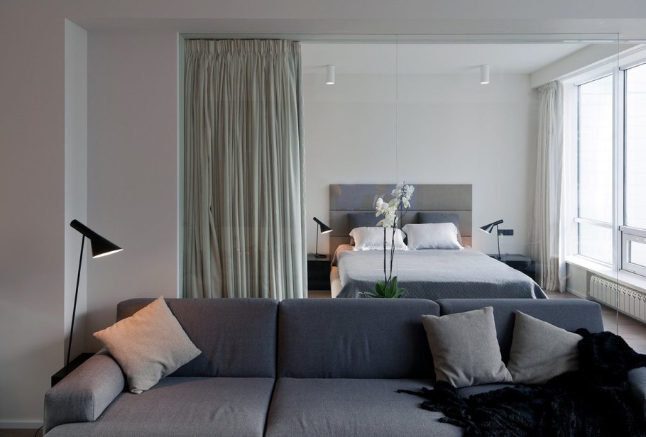 Шторы для зонирования пространства в комнате