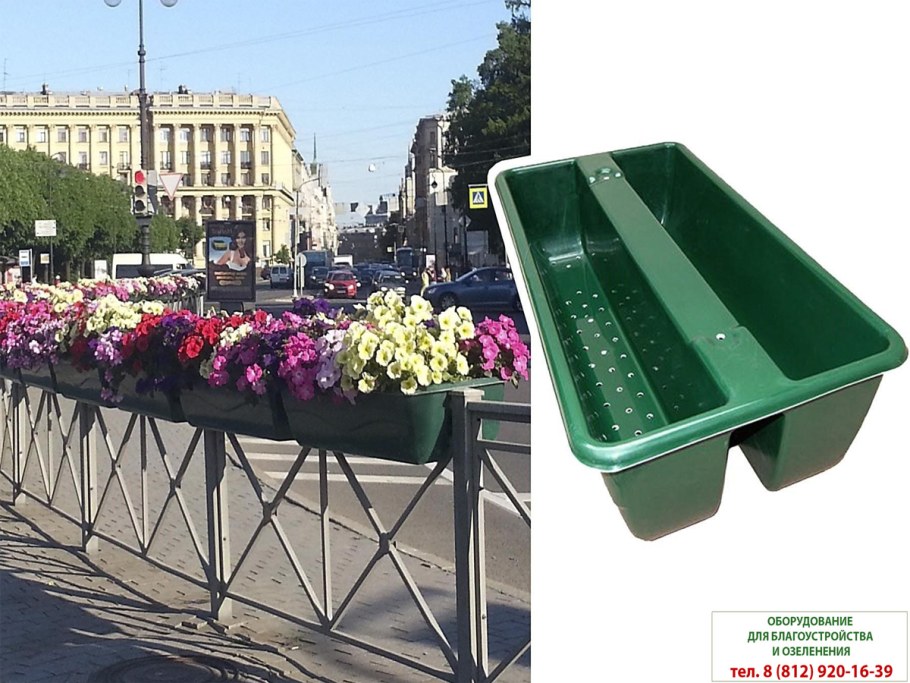 Цветочница бетонная Визалия 500 мм