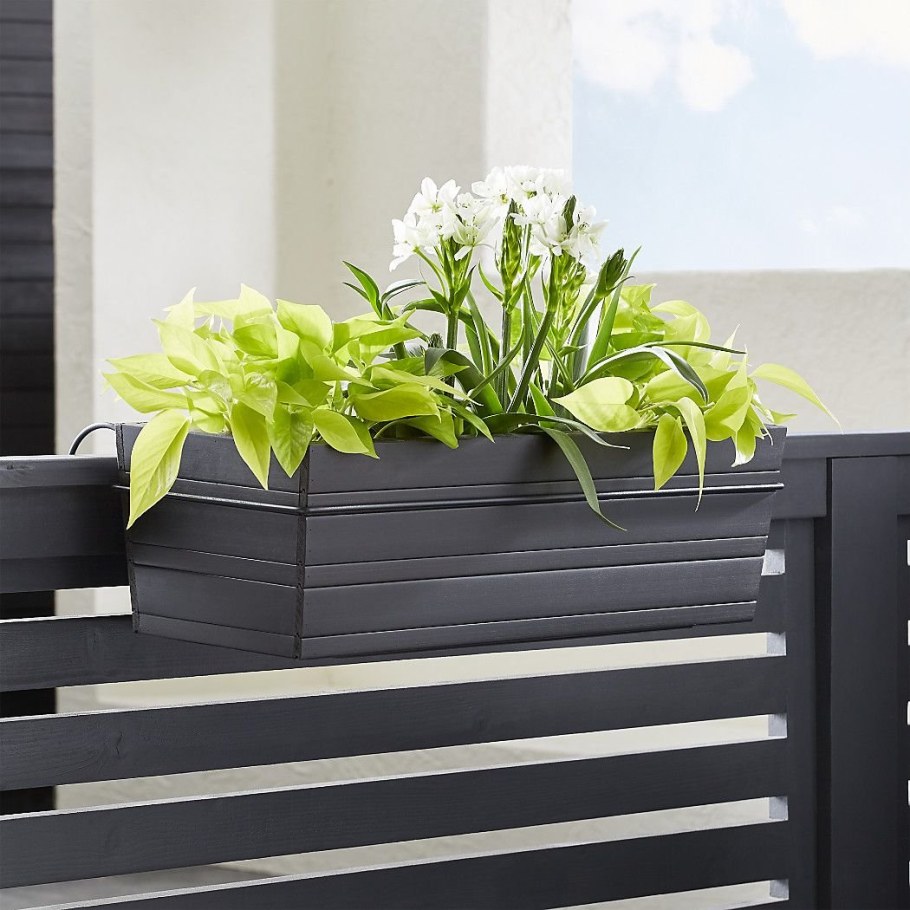 Кашпо на террасе