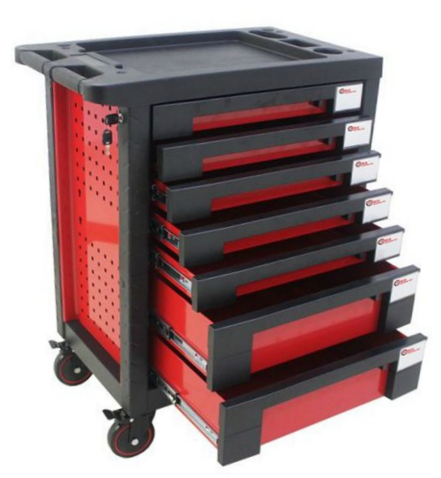 Инструментальная тележка FORCEKRAFT 7-И полочная 19327 FK-1141117ab