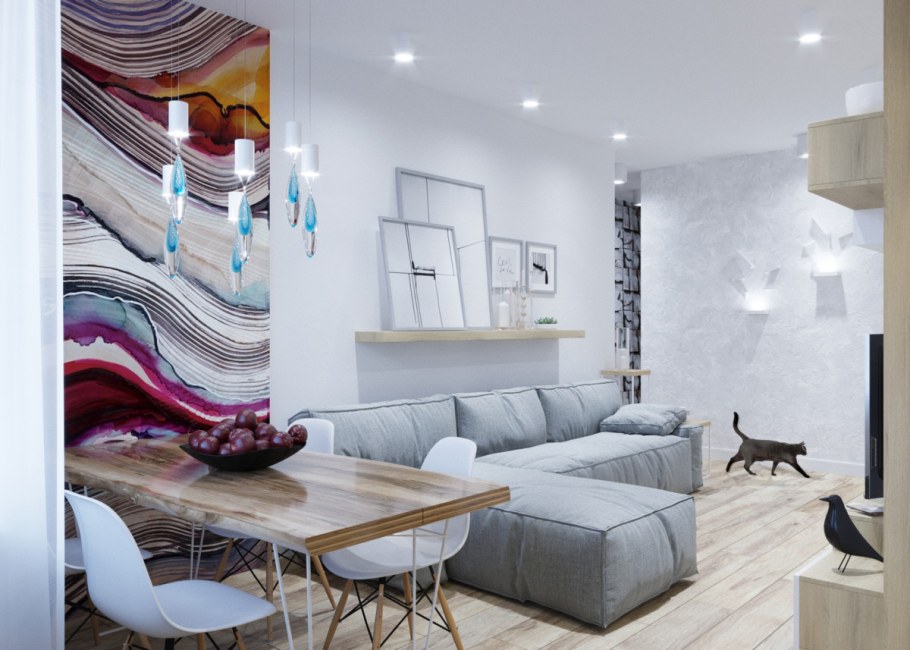 Современный стиль с элементами скандинавского стиля