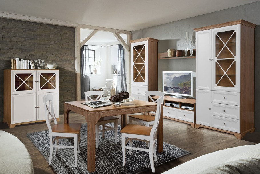 Гостиная Сканди Пинскдрев