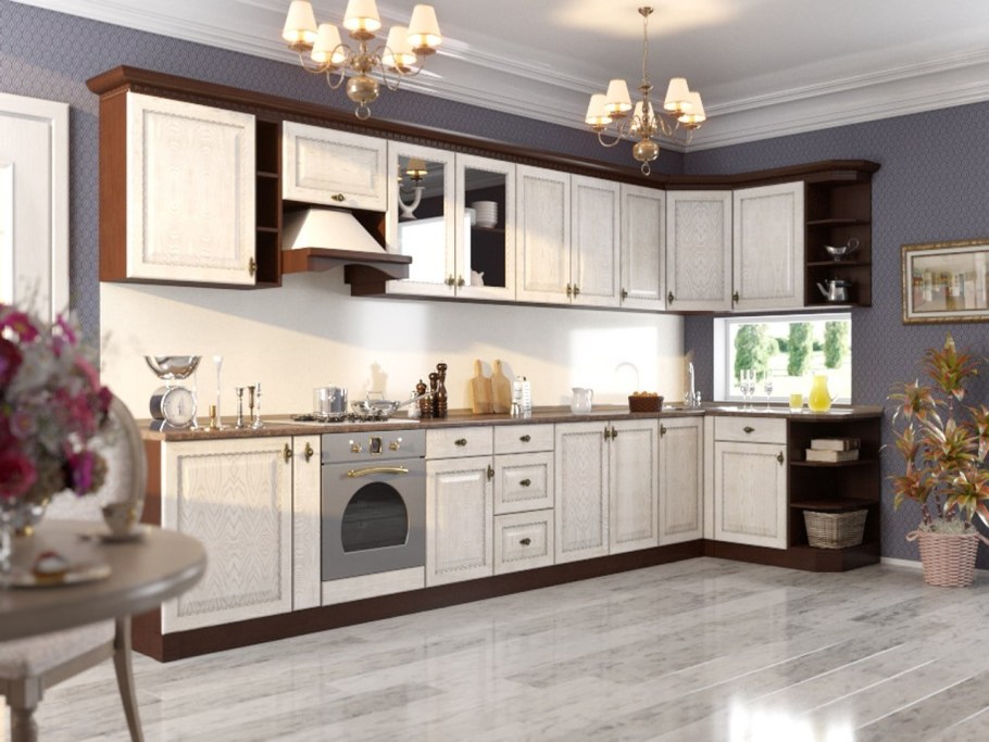 Кухня «Венеция 1» (Дриада) угловая правая