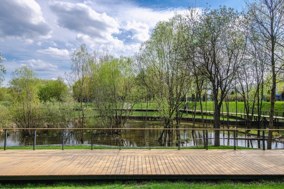 Парк будущего Яуза Ростокино зима