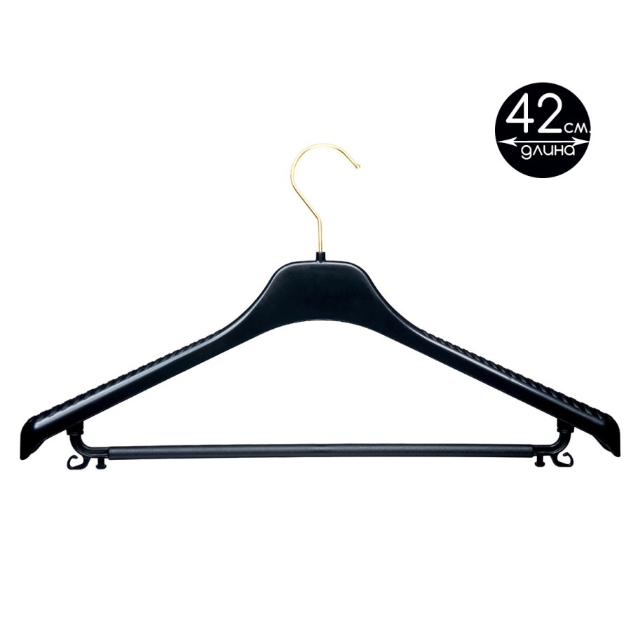 Вешалки для одежды Италия с золотыми крючками