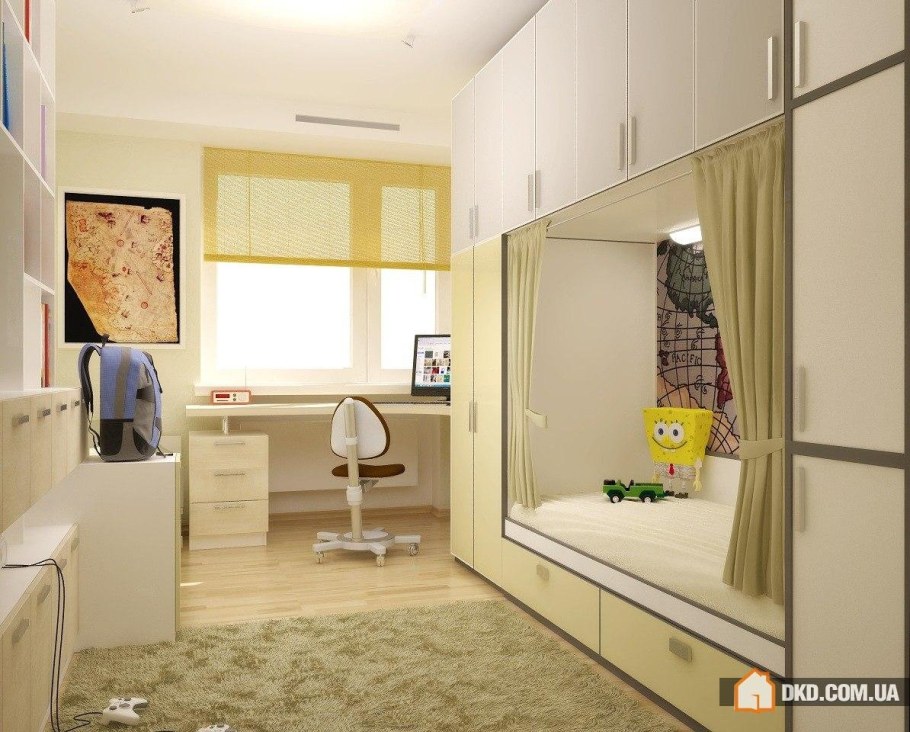 Детская планировка для небольшой комнаты