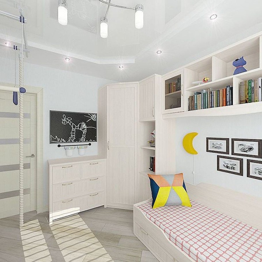 Квадратная детская комната