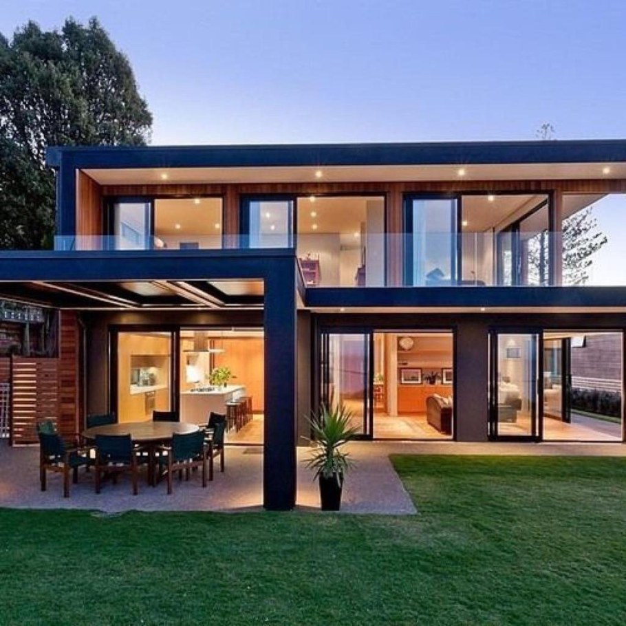 Дом с панорамными стеклами