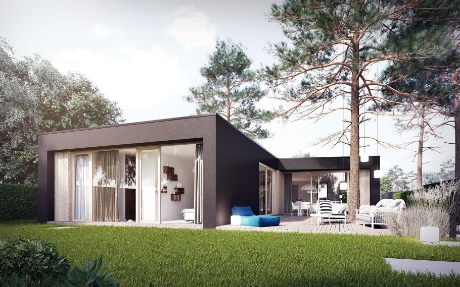 Проект бунгало одноэтажное s-143