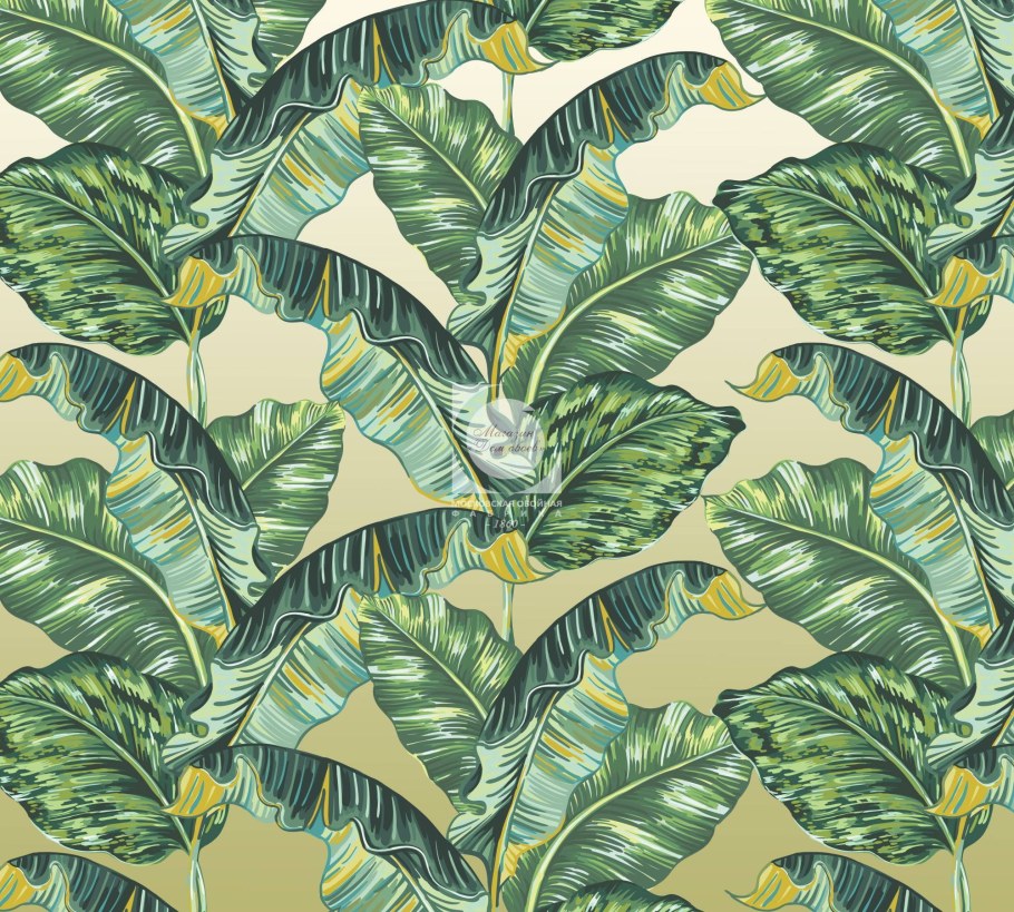 Обои пальмовые листья бежевые