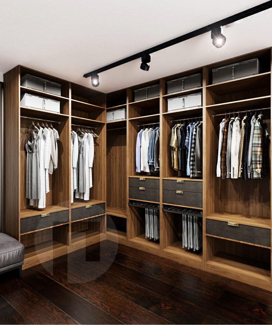 Гардеробная планировка 3м2