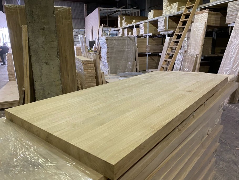 Цельноламельный щит дуб