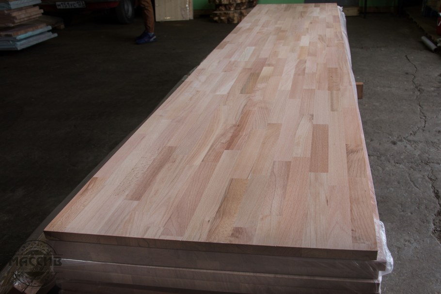 Цельноламельный щит бук