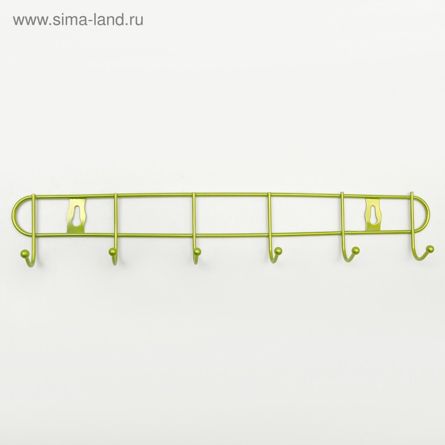 Вешалка для одежды настенная 6 крючков 45 см FBS kd57