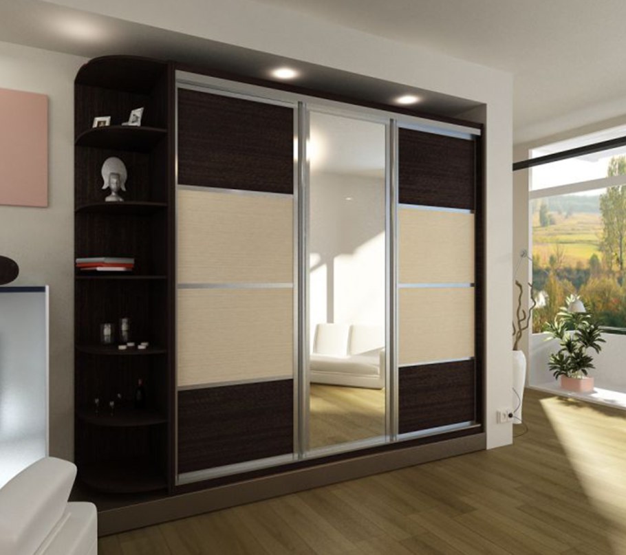 Шкаф купе венге беленый дуб