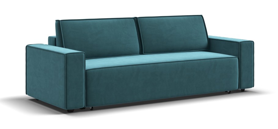 Диван в ткани велюр ультра минт в интерьере