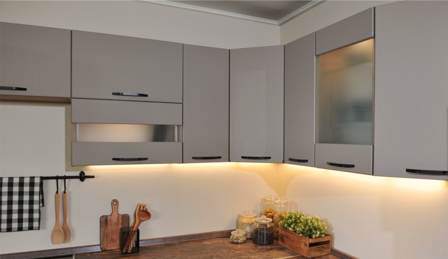 Модульная кухня Аванти крафт золотой/айвори