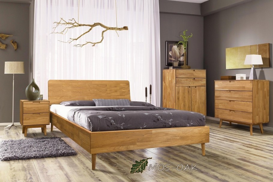 Кровать массив дуба 180х200 Модерн