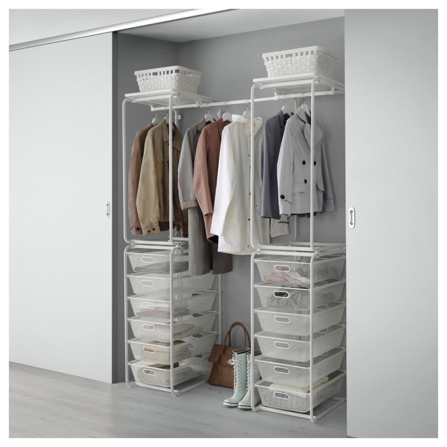 Гардеробная икеа АЛЬГОТ