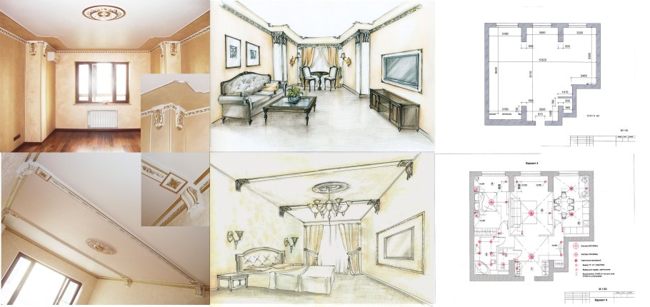 Проект интерьера комнаты