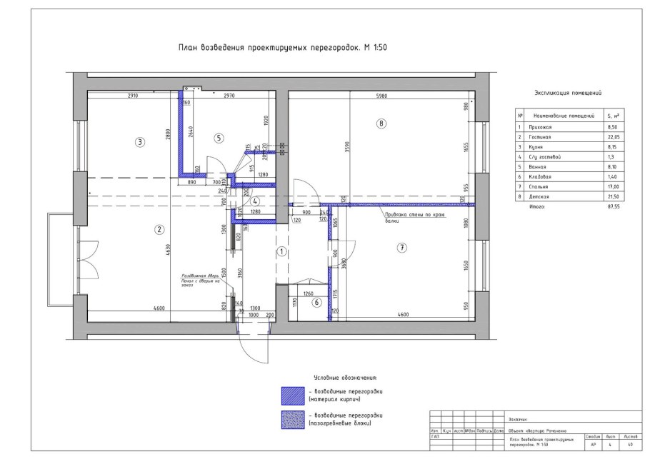 Проект квартиры чертежи