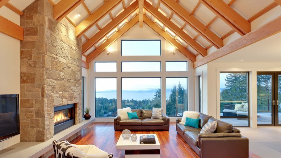 Панорамные окна в частном доме