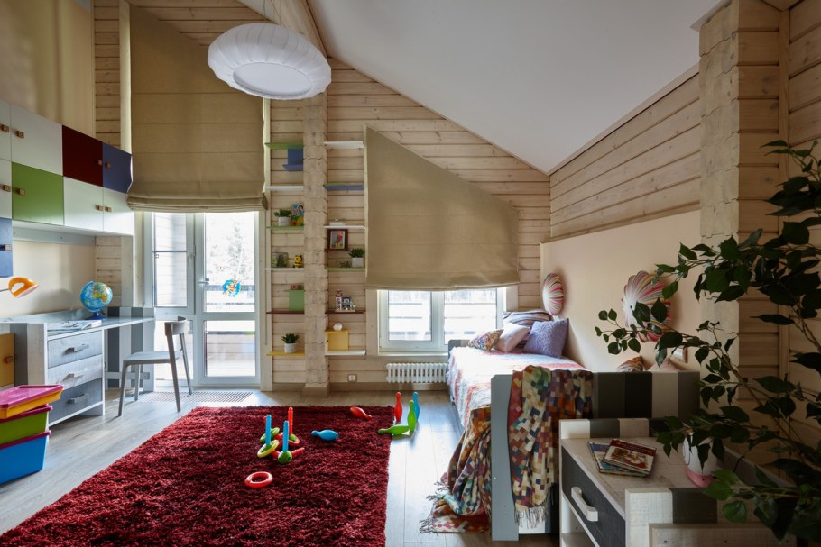 Интерьер детской в загородном доме