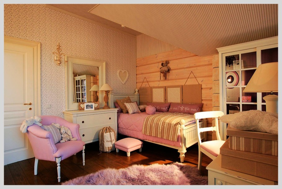 Комната для девочки в стиле Кантри