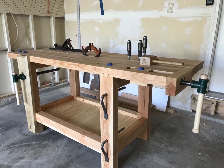 Верстак из бруса 150х50