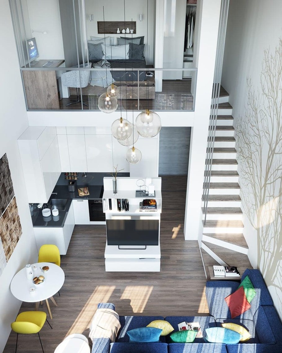 Двухуровневая квартира планировка