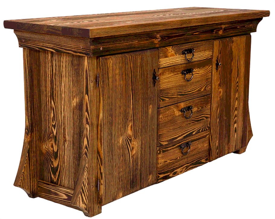 Брашированная мебель из сосны под старину