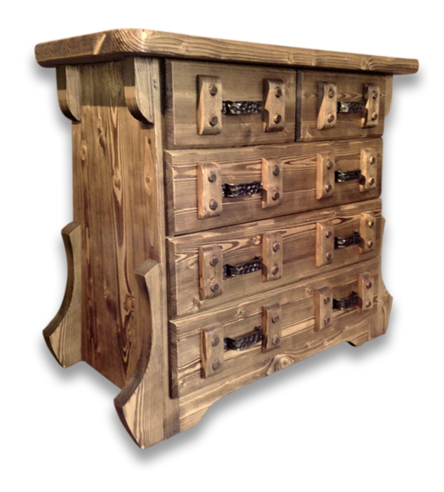 Брашированная мебель из сосны под старину