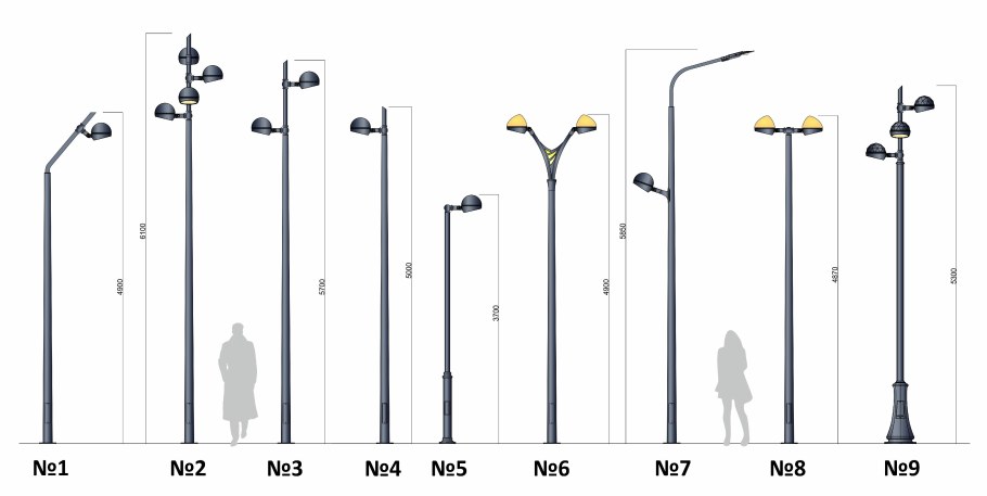 Опора граненая силовая ОГС 0.7-10